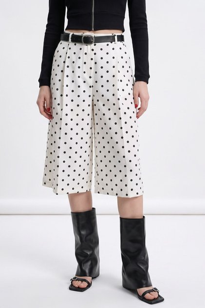 Pucka High Waist Polka Dot Capri Shorts
