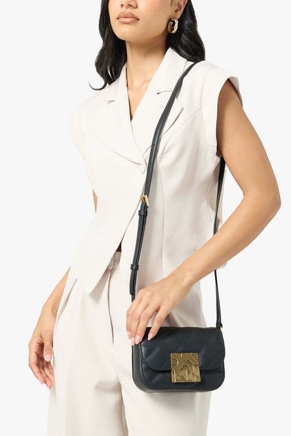 DARCI FLAP CROSSBODY-BGD - BLK/GOLD-N/S