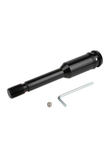 black 134mm Straight Shift Knob Stick Extension Black Aluminum Gear Knob Extender Extension Short Sh