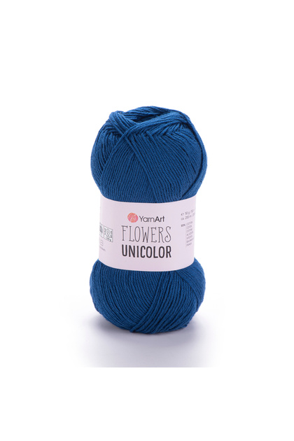 Flowers Unicolor - Hand Knitting Thread Blue-756