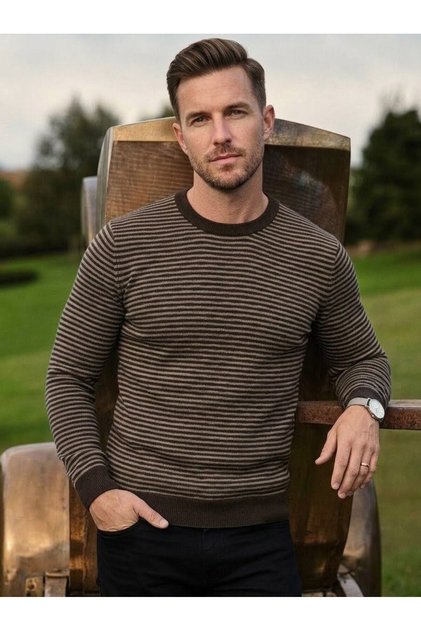 Zero Collar Steel Knit Classic Men's Sweater