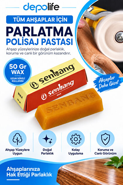 Tüm Ahşaplar Için Parlatma Polisaj Pastası Balmumu Macunu 50 Gr. Wax Yağ
