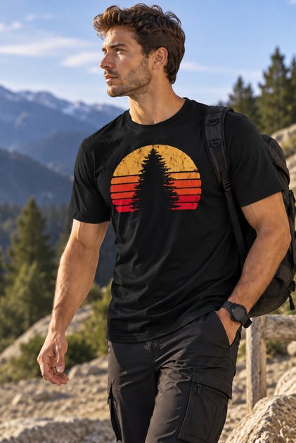 Store Unisex Printed T-Shirt Outdoor Regular Fit Tshirt