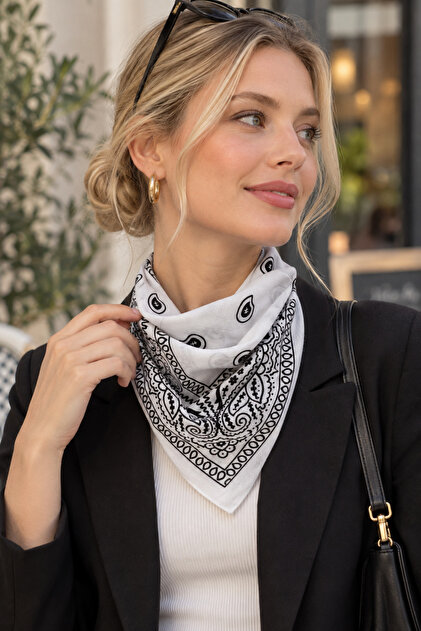 100% Cotton Unisex Ethnic Patterned Bandana Scarf