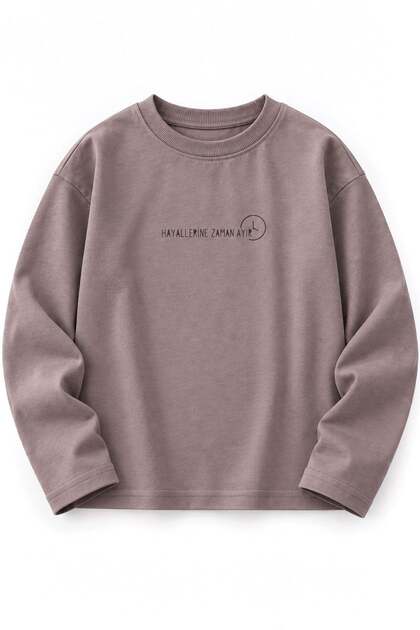 Slogan Long Sleeve T-Shirt 2-10 Years Copper