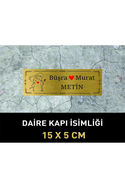 DAİRE KAPI İSİMLİĞİ GOLD METAL