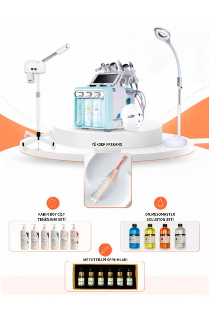 Hydrafacial 7in1 + Vapozon Buhar + Loop (Amerikan Cilt Bakım Seti)
