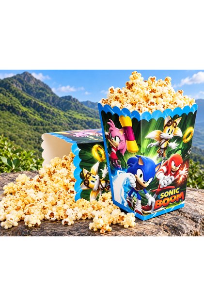 Sonic Soon Sonic Soon Themed Corn Box