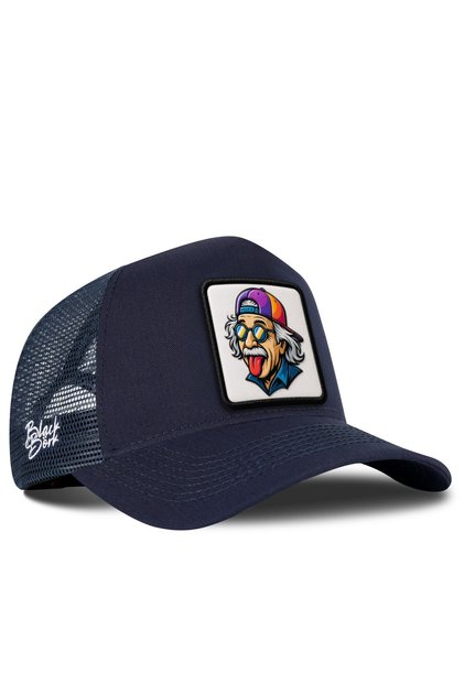 Einstein Logo Navy Blue Trucker Hat