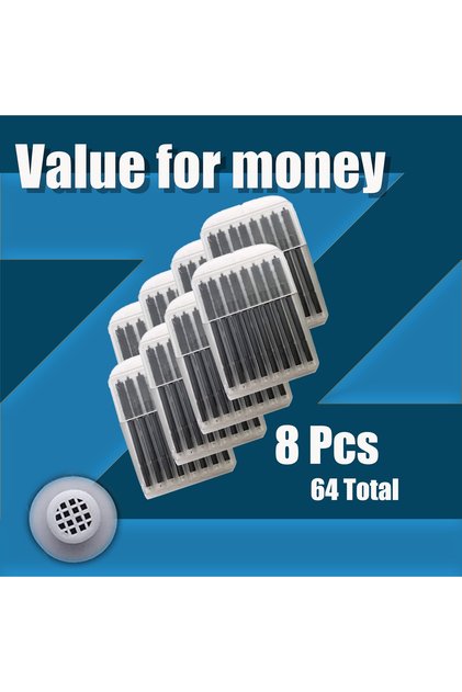 8 Packs-64 Pcs Hearing Aid Wax Guards Hearing Aid Cleaning Kit Hearing Aid Filters Cleaning Tool Acc