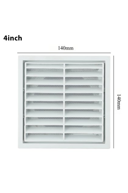 100mm Efficient Ventilation Grille Durable PP Material Air Exhaust Outlet Fresh for Wall Ceiling Ope