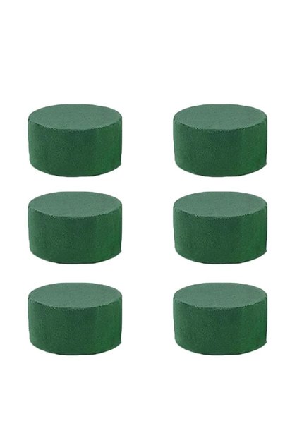 Green 6pcs Wet Fresh Floral Foam Blocks for Wedding Party Flower Arrangement Decoration Styrofoam Br