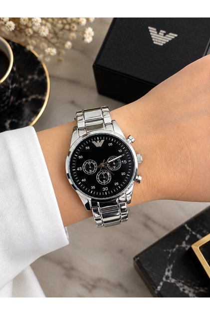Unisex Anolok Gümüş Renk Kol Saati