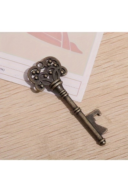 Ancient Blue 1pc, Bottle Opener, Vintage Crown Key Shape Bottle Opener,Suitable For Bar Or Household