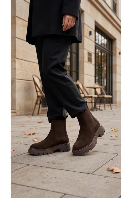 35618 genuine leather women's boots