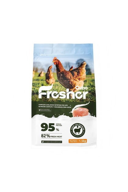 Cat Food with Fresh Chicken & Goat Colostrum for All Life Stages, 1.5 kg
