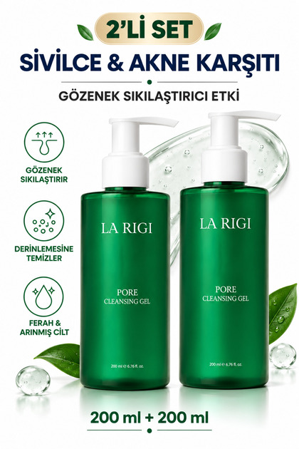 Pore Tightening Purifying Skin Cleansing Gel Set of 2