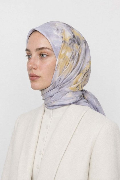 Eșarfă organică cu model Grace