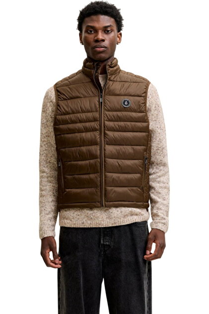 JACK &JONES Kingsley Ελαφρύ Θερμικό Γιλέκο - 12298870-Κακάο