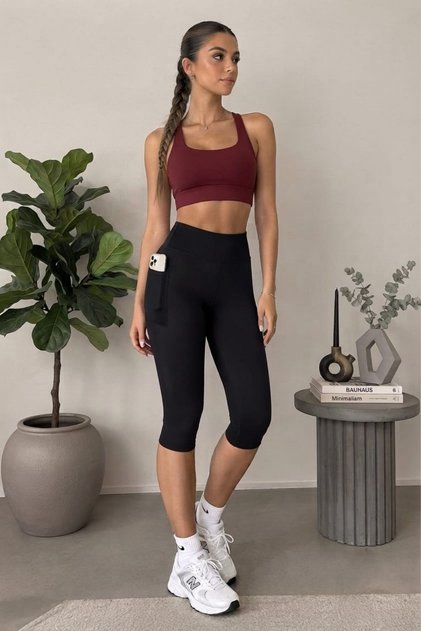 Women's High Waist Tightening Pocket Short Tights
