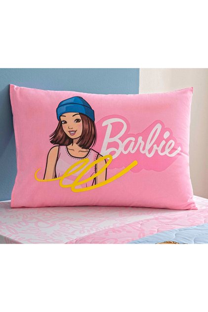 Out Barbie Patterned 100% Cotton Fabric 1 Piece Pillowcase 50X70 cm Double Sided Printing