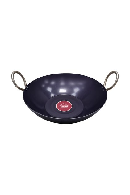 13-Inch Iron Kadai is a heavy-duty, pre-seasoned cast iron pan designed for deep frying