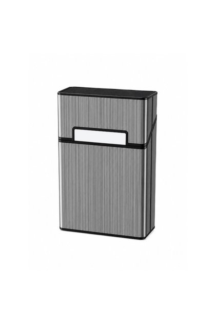 Tabacheră, capacitate pentru 20 de țigări, neagră, 61x29.5x92mm