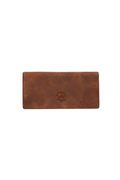 Unisex Genuine Leather Long Wallet with Phone Compartment, Magnetic Cover, Hand Portfolio