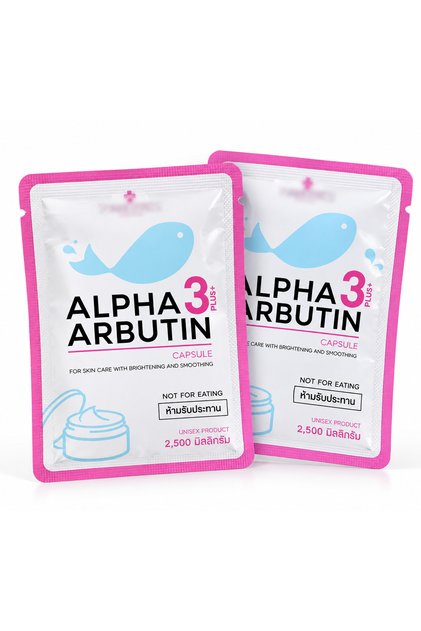 Alpha Arbutin 3 Cosmetic Powder, Skin Care Powder for External Use, Beauty Care Ingredient for Face & Body, 2.5g Sachet