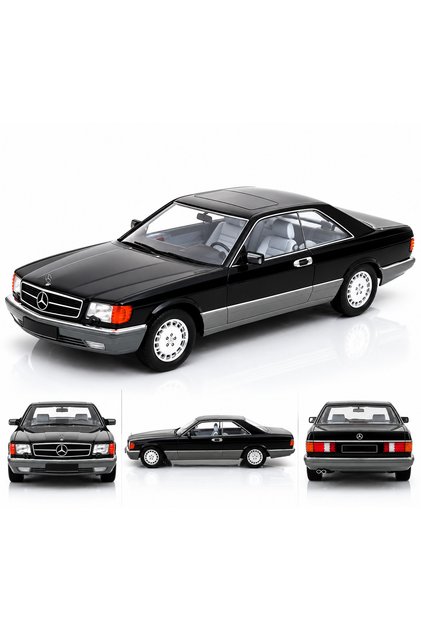 Scale 1:18 Mercedes-Benz 560 Sec C126 1985 Black – 1000 Units Produced Worldwide
