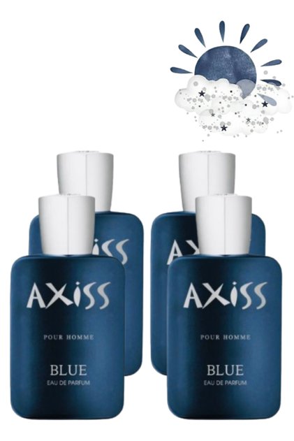 4 قطع عطر Axiss Pour Homme Blue 100مل