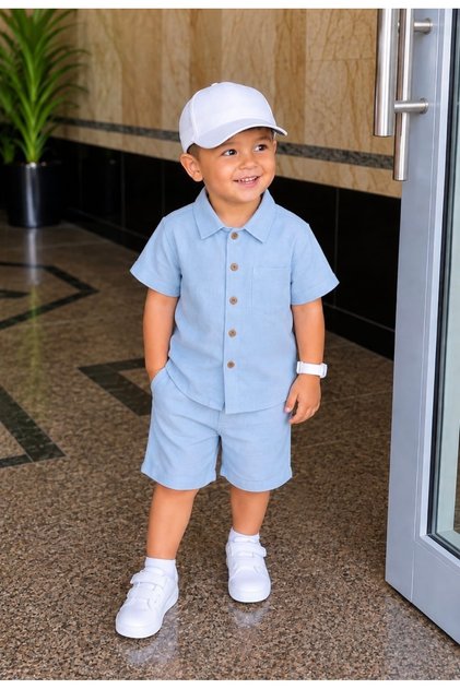Summer Two Piece Set Blue