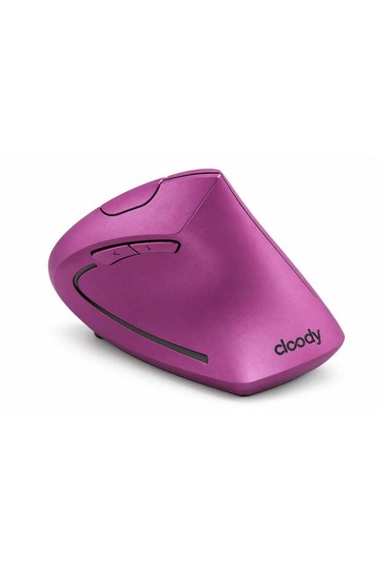 Pilli Dikey Ergonomik Kablosuz Mouse Fare Wireless 2000 Dpı 6 Mor
