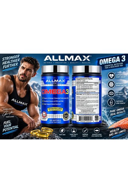 , Essentials, Omega-3, Epa and Dha Brain Function 180 Softgels