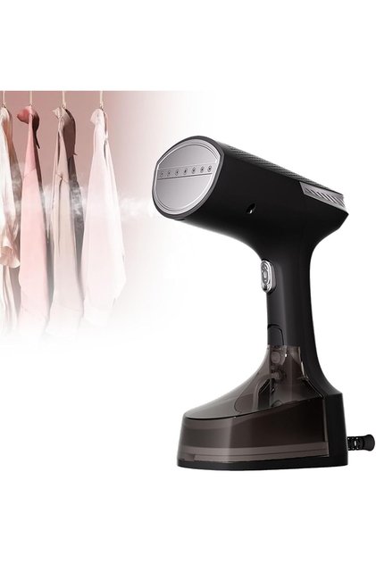 Vertical Garment Steamer,Portable Handheld Fabric Steamer with 300ml Visible Water Tank,Black