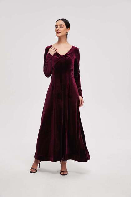 Women's Maxi Long-Sleeve Dress