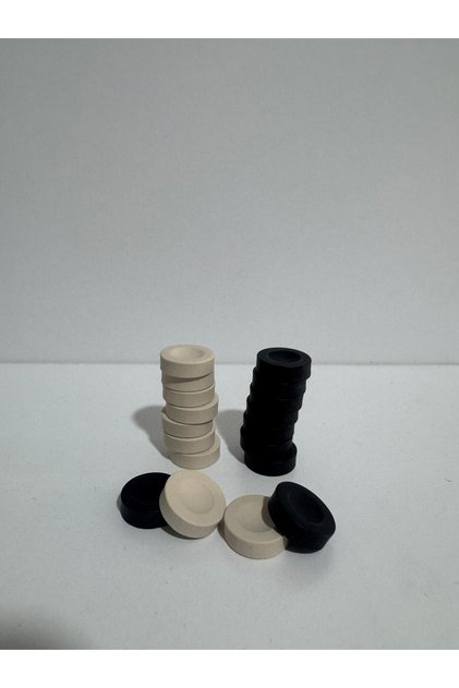 Mini Size 24 X 12 cm Wooden Backgammon Chip Cloth Bag for Backgammon (Chip Size 1.5 cm) 32 Pieces