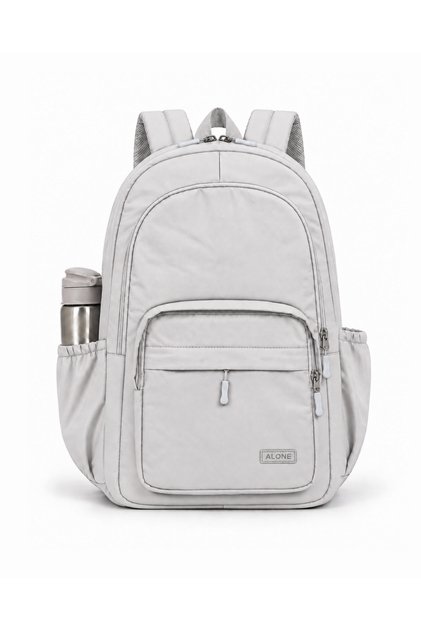 School Backpack with 15.6 Inch Laptop Compartment and Large Volume Organizer - 9106-Grey