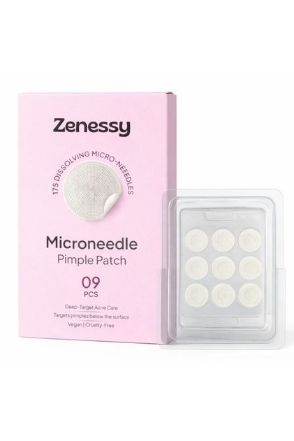 Plasture cu microace pentru coșuri, plasturi anti-acnee cu microace dizolvabile, tratament pentru coșuri profunde, cu acțiune rapidă, 9 bucăți