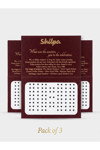 Bindi black sticker (pack of 3)