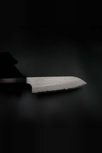 Japon Şef Bıçağı - Nigara VG XEOS Santoku - Tsuchime Damascus 170mm
