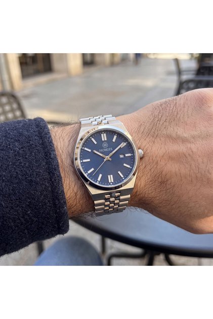 Original Steel Cord Calendar Men's Wristwatch - Classic Design
