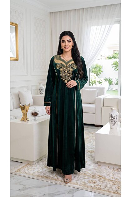 Al-Maha Velvet Jalabiya