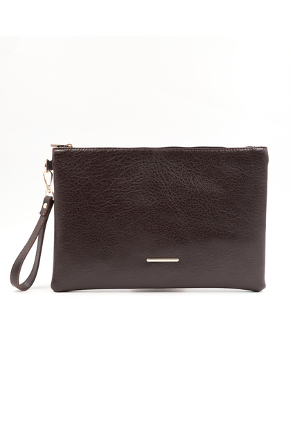 Women's Faux Leather Tablet Size Clutch Bag