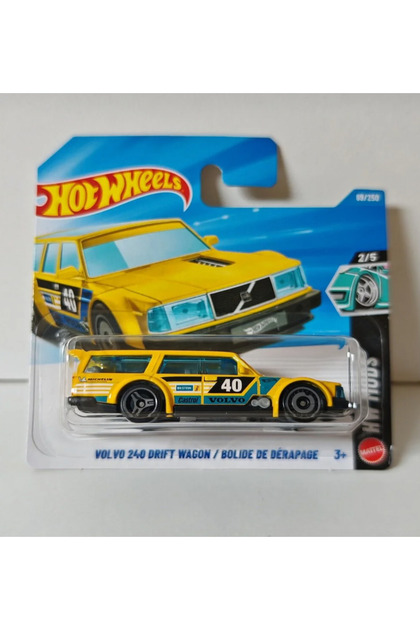 Hot wheels volvo 240 drift wagon/bolide de derapage jjl20-n521