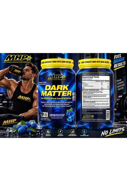 DARK MATTER Post Workout Muscle Growth Accelerator EAA Amino & Creatine Blend & Protein Synthes