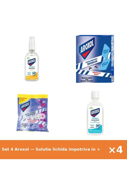 Set 4 — Solutie lichida impotriva in + Pastile tantari + Pastile antimolii si antiaca