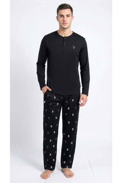 Men's Black Pajama Set