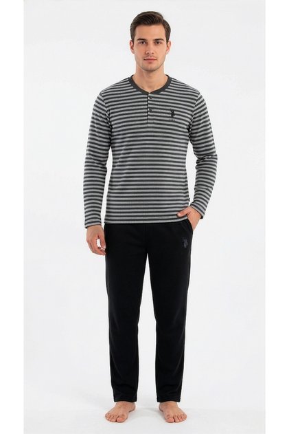Men's Black Pajama Set