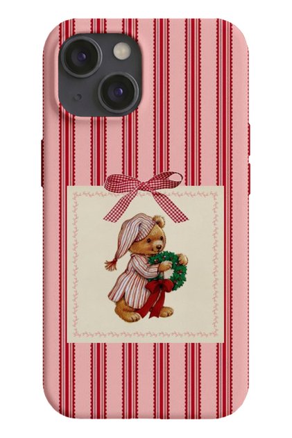 iPhone 13/14 Uyumlu Desenli Silikon Lansman Telefon Kılıfı -K104PEMBE.png
